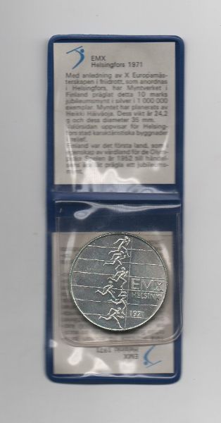 FINLANDIA DEL AÑO 1971 DE 10 MARKKAA