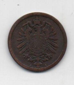 ALEMANIA IMPERIO DEL AÑO 1875 LETRA A DE 2 PFENNIG