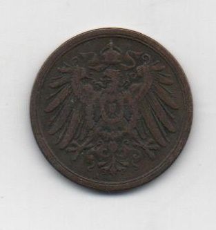 ALEMANIA IMPERIO DEL AÑO 1906 LETRA A DE 2 PFENNIG