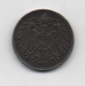 ALEMANIA IMPERIO DEL AÑO 1920 LETRA A DE 5 PFENNIG