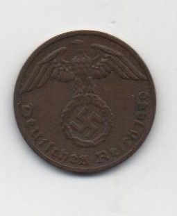 ALEMANIA REICH DEL AÑO 1940 LETRA F DE 1 REICHPFENNIG