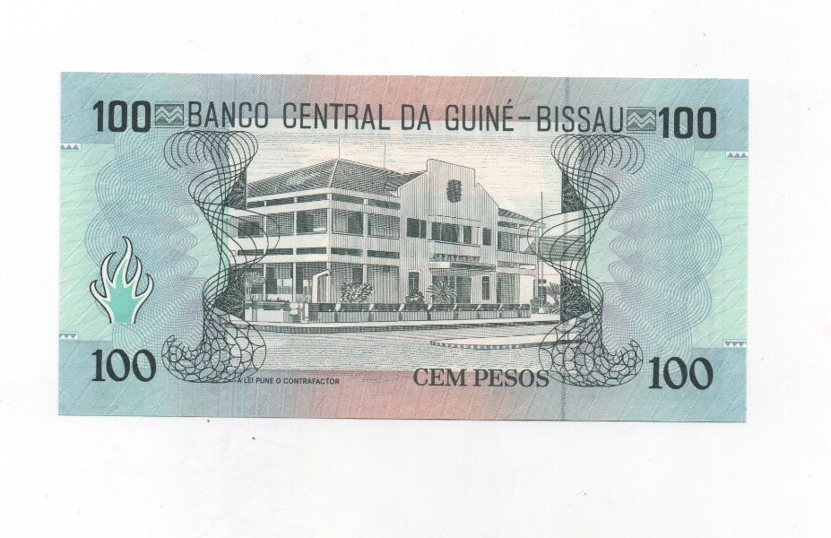 GUINEA BISSAU DEL AÑO 1990 DE 100 PESOS