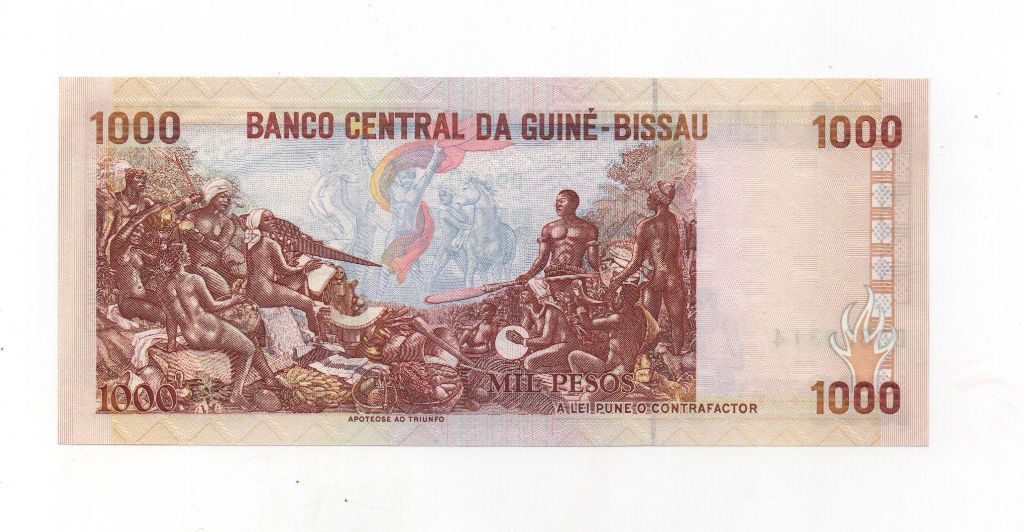 GUINEA BISSAU DEL AÑO 1993 DE 1000 PESOS