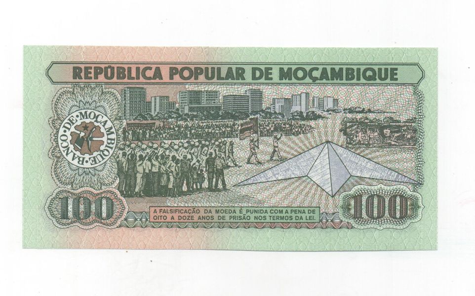 MOZAMBIQUE DEL AÑO 1989 DE 100 METICAIS