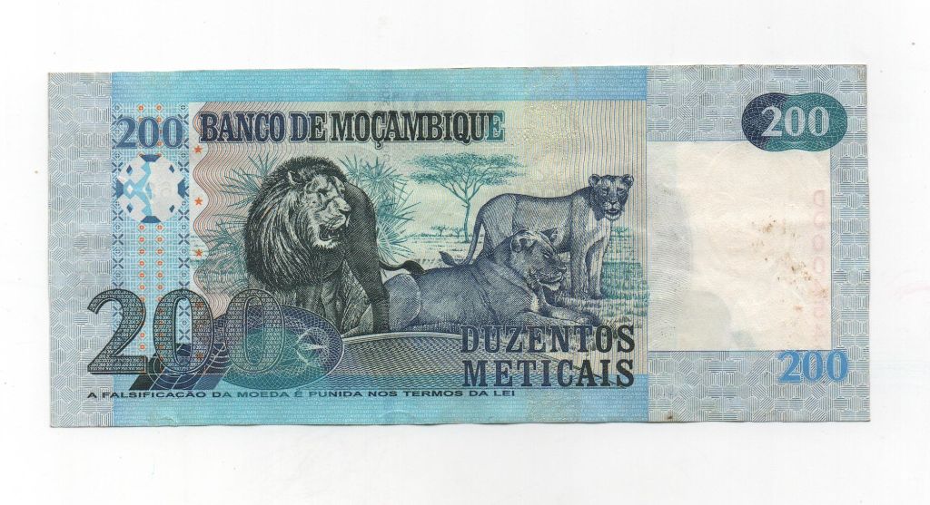 MOZAMBIQUE DEL AÑO 2006 DE 200 METICAIS