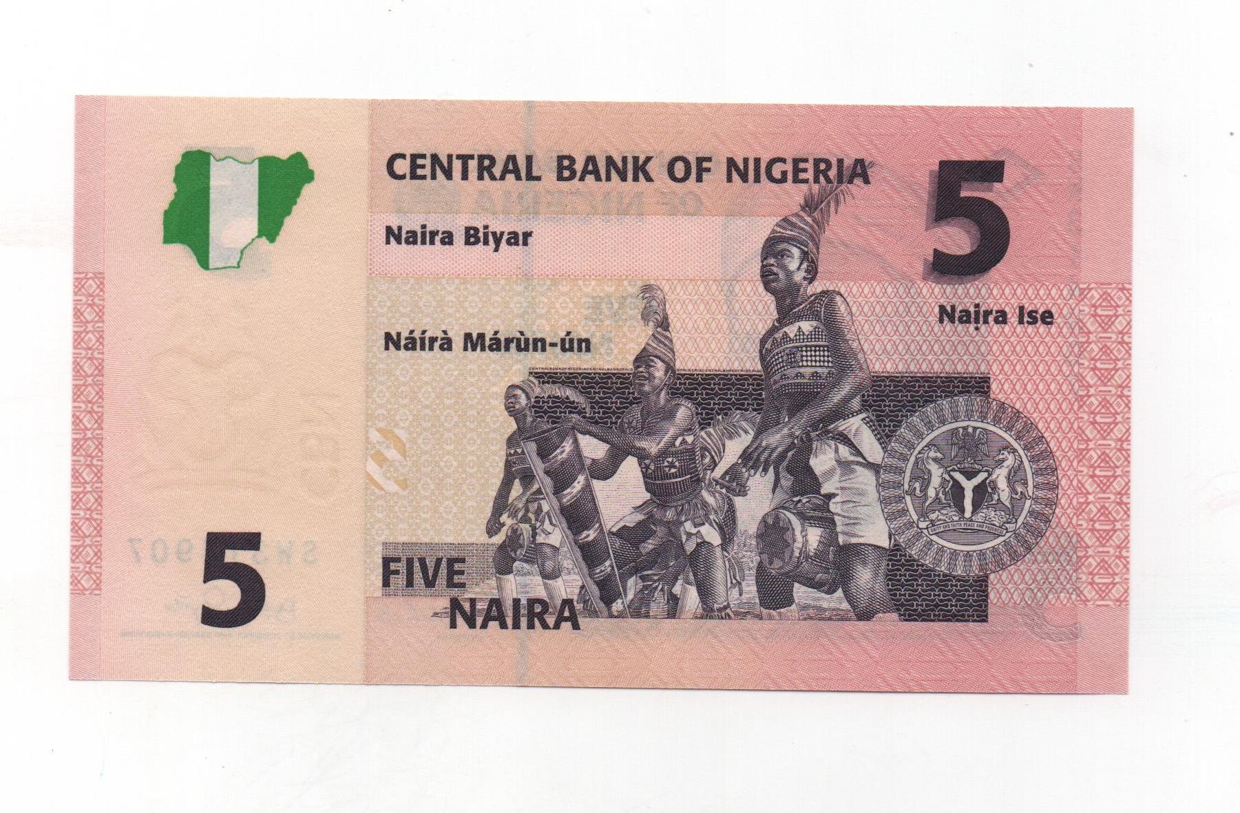 NIGERIA DEL AÑO 2006 DE 5 NAIRA