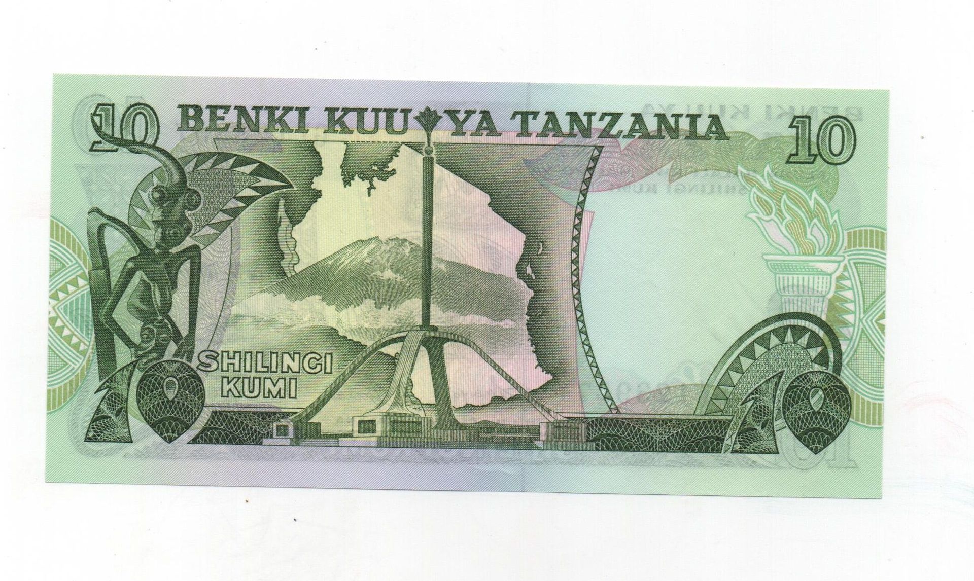 TANZANIA DEL AÑO 1978 DE 10 SHILLINGI
