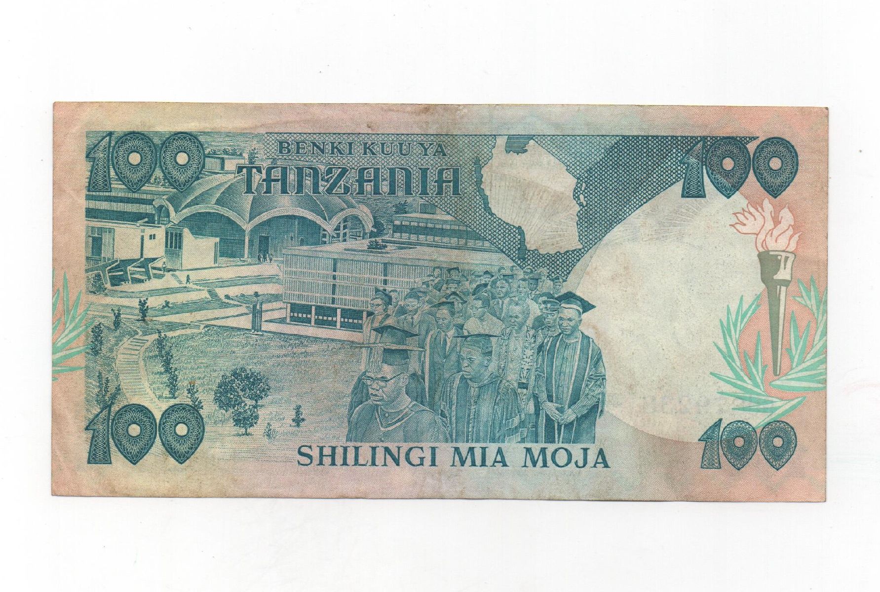 TANZANIA DEL AÑO 1986 DE 100 SHILLINGI