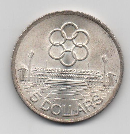 SINGAPUR DEL AÑO 1973 DE 5 DOLARES