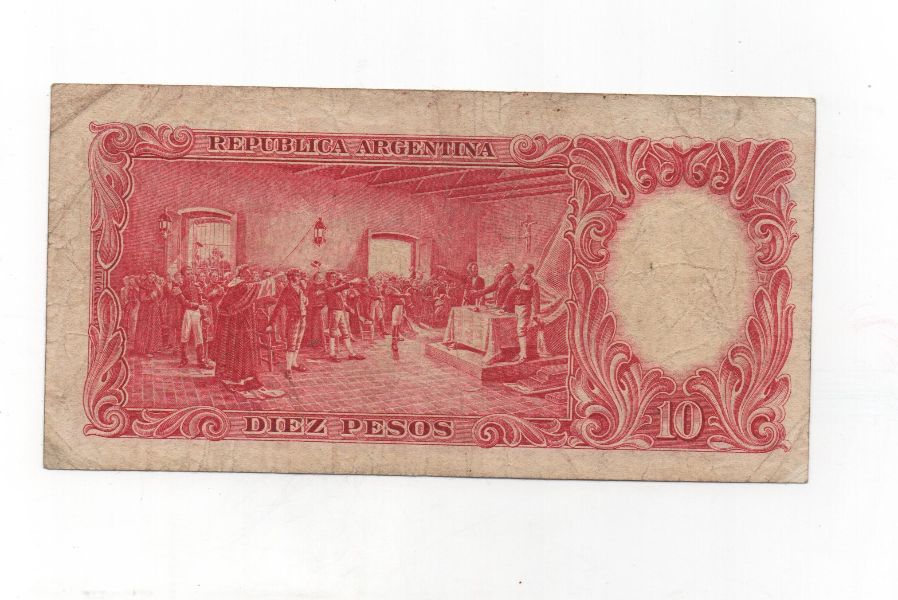 ARGENTINA DEL AÑO 1935 DE 10 PESOS