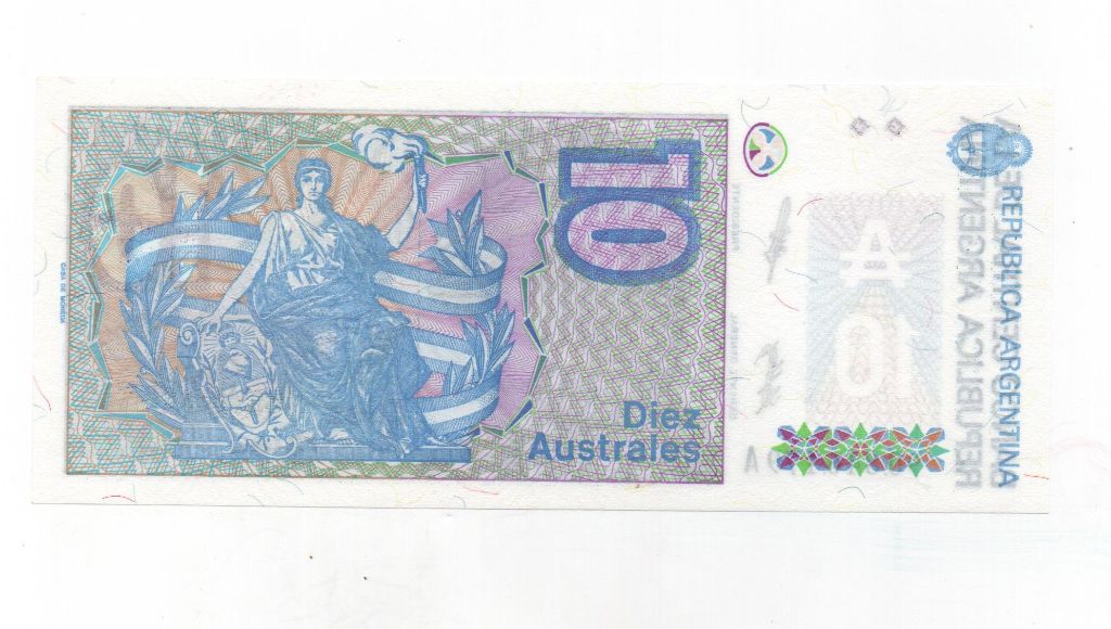 ARGENTINA DEL AÑO 1986-1989 DE 10 AUSTRALES