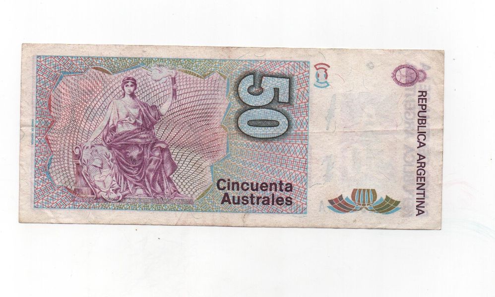 ARGENTINA DEL AÑO 1986-1989 DE 50 AUSTRALES