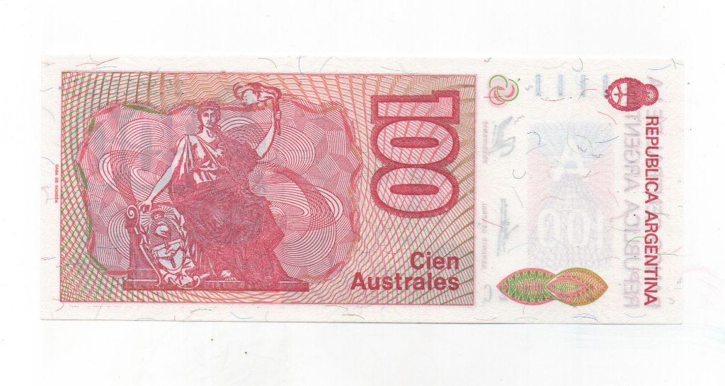 ARGENTINA DEL AÑO 1986-1989 DE 100 AUSTRALES