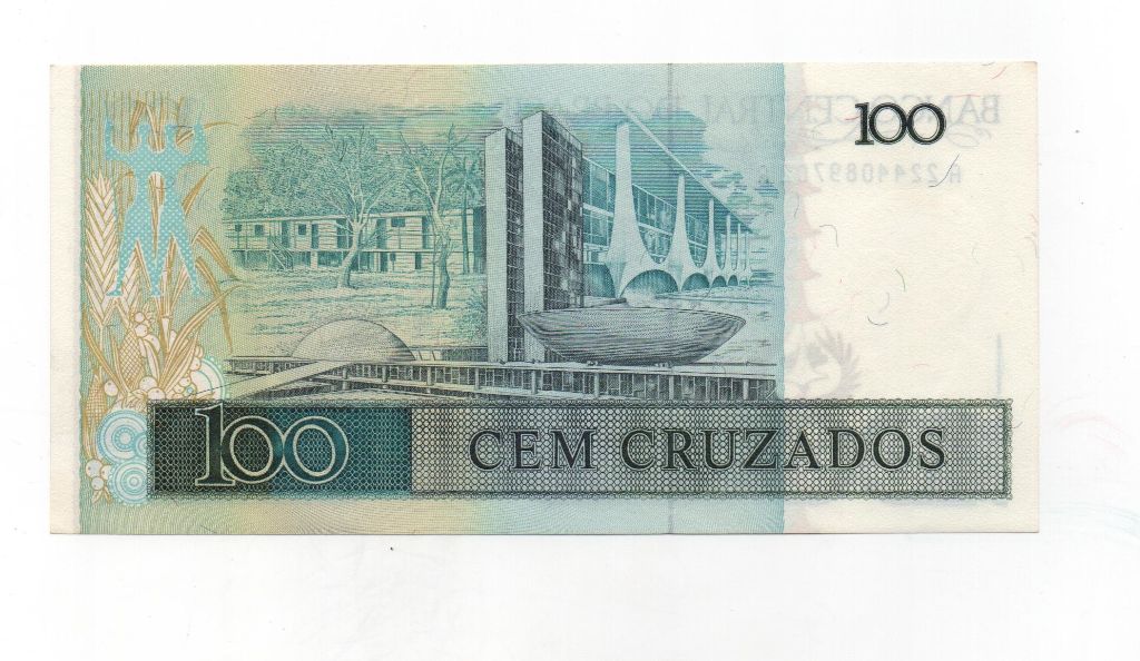 BRASIL DEL AÑO 1986-88 DE 100 CRUCEIROS