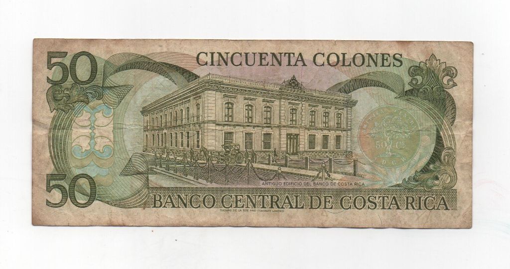 COSTA RICA DEL AÑO 1993 DE 50 COLONES