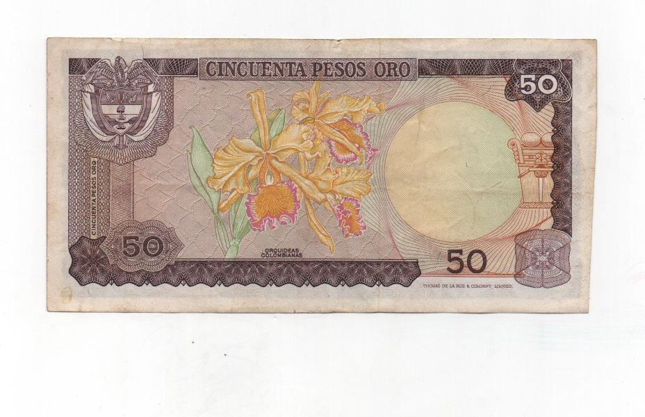 COLOMBIA DEL AÑO 1974 DE 50 PESOS