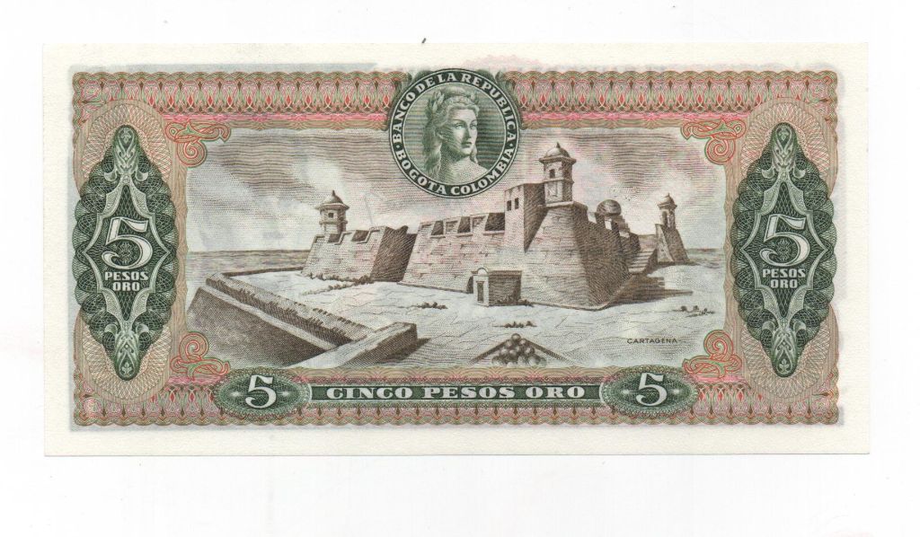 COLOMBIA DEL AÑO 1978 DE 5 PESOS
