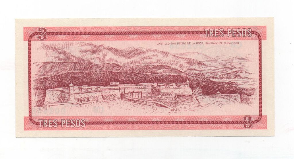 CUBA DEL AÑO 1985 DE 3 PESOS