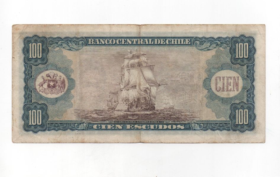 CHILE DEL AÑO 1975 DE 100 ESCUDOS
