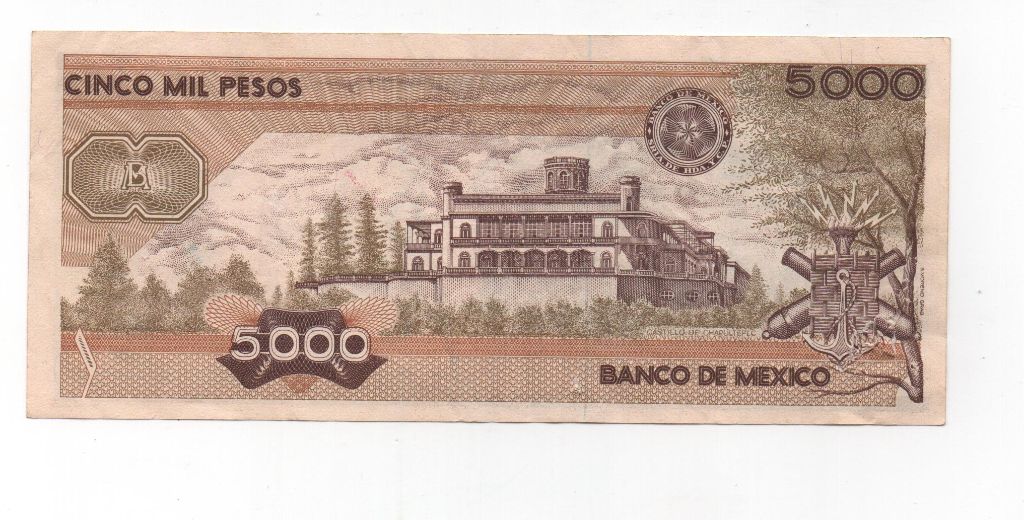 MEXICO DEL AÑO 1987 DE 5000 PESOS