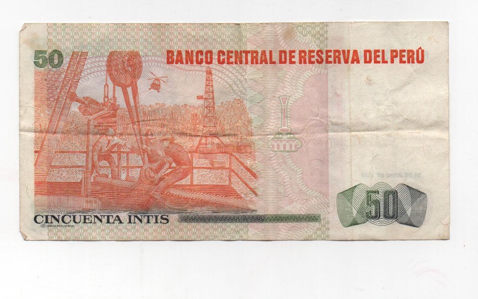 PERU DEL AÑO 1987 DE 50 INTIS