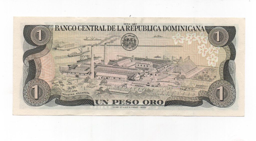 REPUBLICA DOMINICANA DEL AÑO 1987 DE 1 PESO ORO