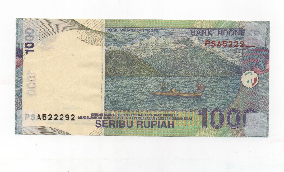 INDONESIA DEL AÑO 2000 DE 1000 RUPIAH