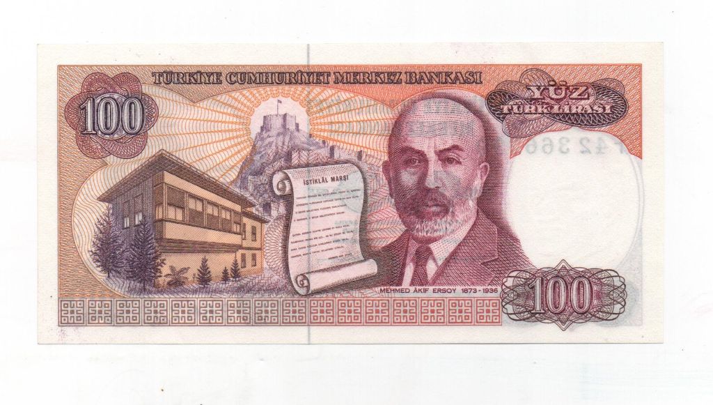 TURKIA DEL AÑO 1984 DE 100 LIRASI