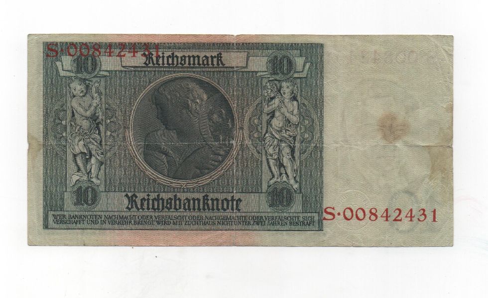 ALEMANIA DEL AÑO 1924 DE 10 MARCOS