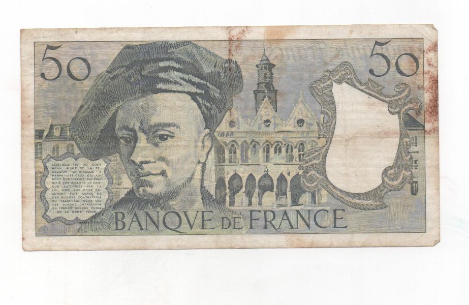 FRANCIA DEL AÑO 1986 DE 50 FRANCOS