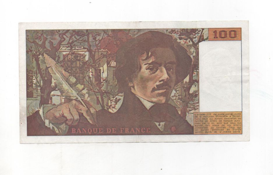 FRANCIA DEL AÑO 1990 DE 100 FRANCOS