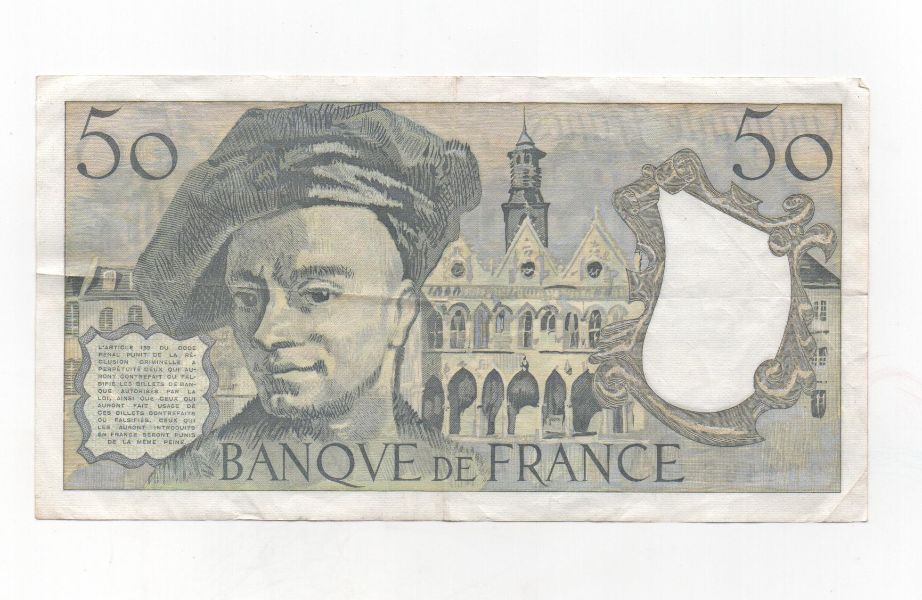 FRANCIA DEL AÑO 1991 DE 50 FRANCOS