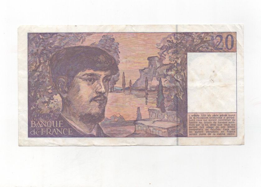 FRANCIA DEL AÑO 1992 DE 20 FRANCOS