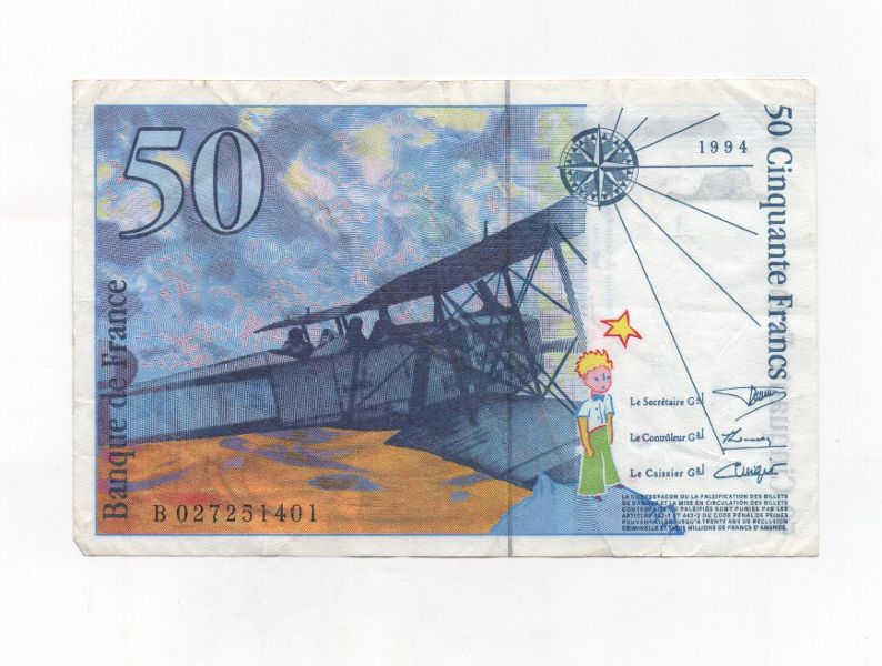 FRANCIA DEL AÑO 1994 DE 50 FRANCOS