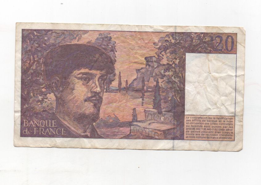 FRANCIA DEL AÑO 1995 DE 20 FRANCOS
