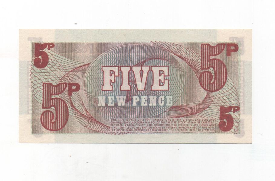 GRAN BRETAÑA DEL AÑO 1972 DE 5 NEW