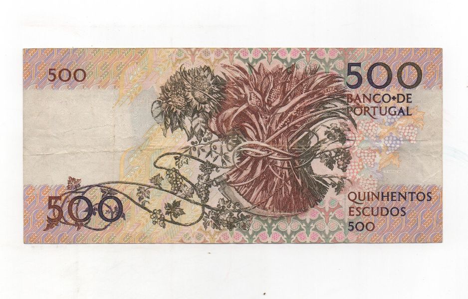 PORTUGAL DEL AÑO 1989 DE 500 ESCUDOS