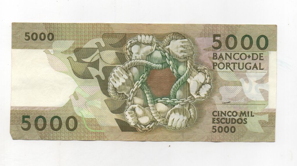 PORTUGAL DEL AÑO 1993 DE 5000 ESCUDOS