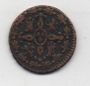 ESPAÑA FERNANDO VII DEL AÑO 1828 DE 2 MARAVEDIES CECA SEGOVIA