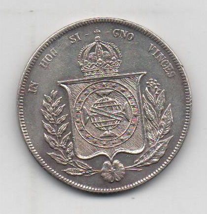 BRASIL DEL AÑO 1860 PEDRO II DE 1000 REIS