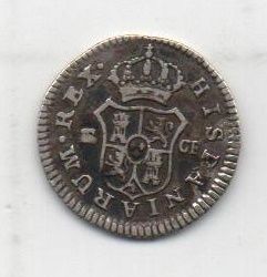 ESPAÑA CARLOS III DEL AÑO 1774 DE 1/2 REAL