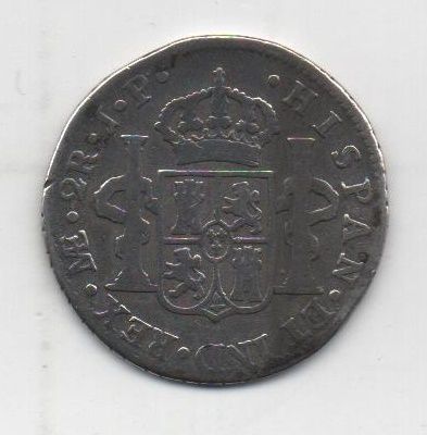 ESPAÑA CARLOS IV DEL AÑO 1807 DE 2 REALES