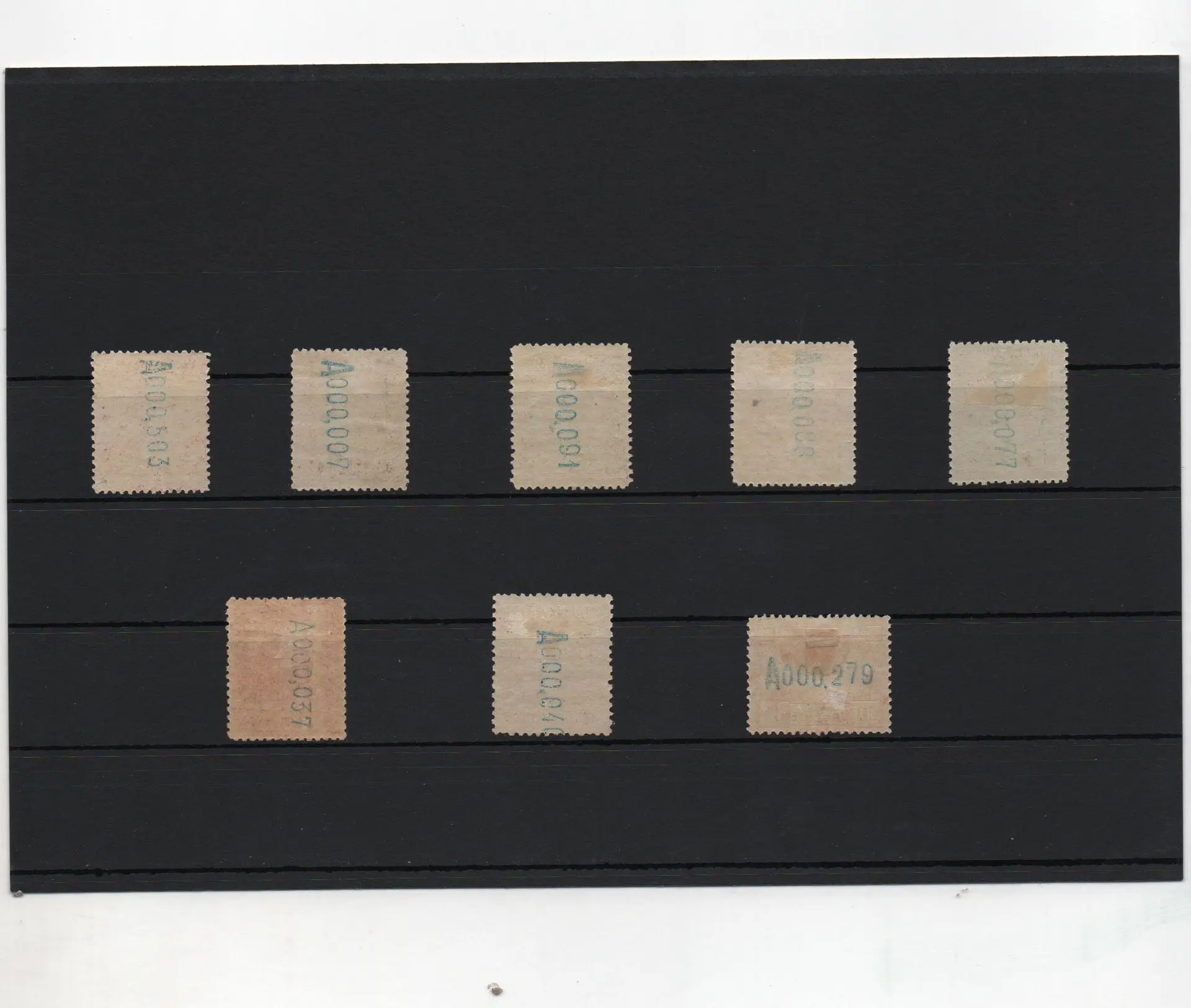 ANDORRA ESPAÑOLA AÑO 1929 Nº16,19,21,23,24,25,26,27 SUELTOS CON CHARNELA