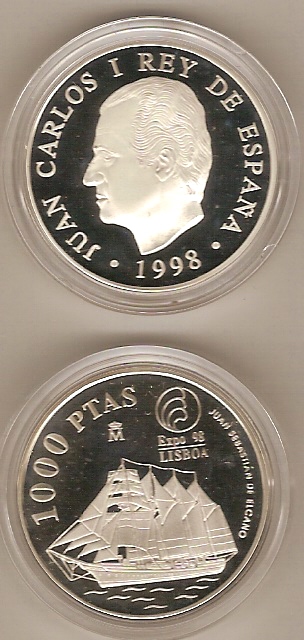 ESPAÑA DEL AÑO 1998 DE 1000 PESETAS
