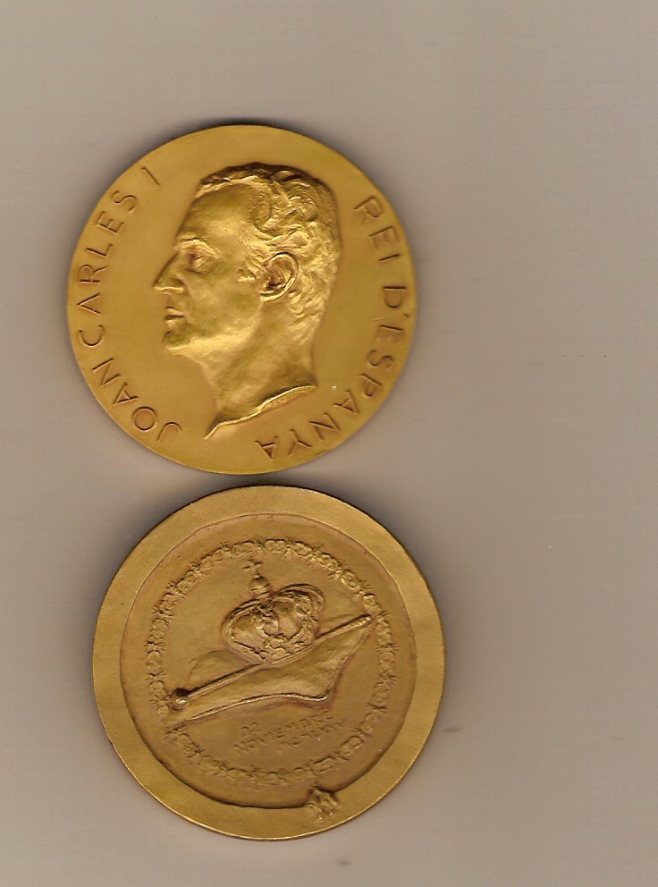 ESPAÑA- MEDALLA DE COBRE -JUAN CARLOS I REY DE ESPAÑA