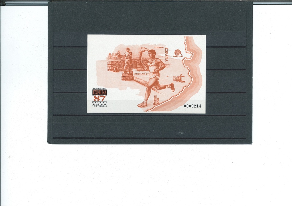 1987 EXPOSICION FILATELICA NACIONAL EXFILNA  GERONA. PRUEBA Nº 14