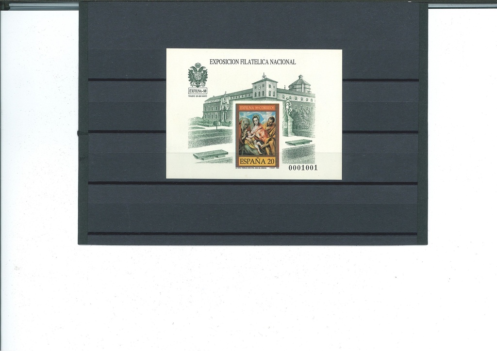 1989 EXPOSICION FILATELICA NACIONAL.  PRUEBA Nº 19