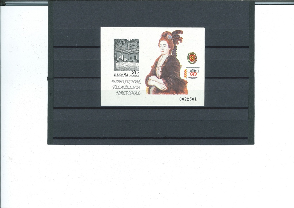 1990 EXPOSICION FILATELICA NACIONAL.  PRUEBA Nº 21