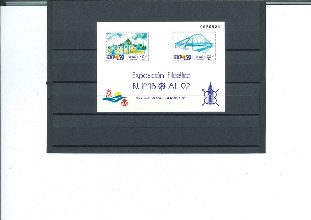 EXPOSICION FILATELICA RUMBO AL 92. AÑO 1990. PRUEBA Nº 22