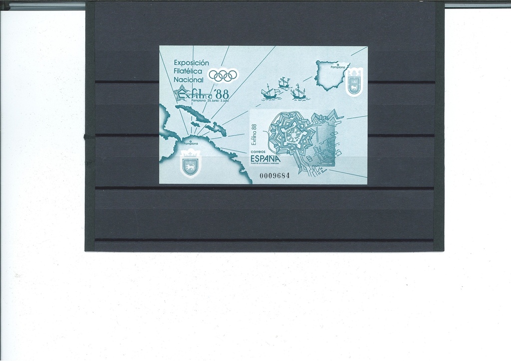 1988 EXPOSICION FILATELICA NACIONAL. EXFILNA PRUEBA Nº 15A